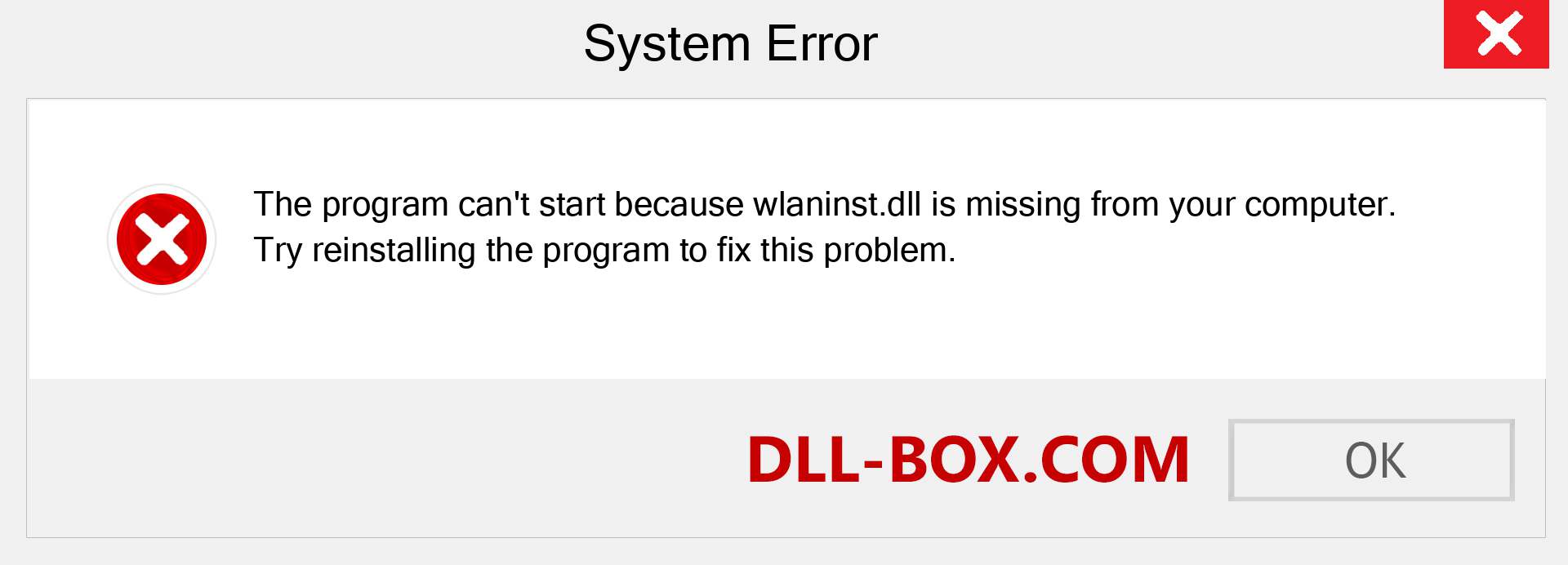  wlaninst.dll file is missing?. Download for Windows 7, 8, 10 - Fix  wlaninst dll Missing Error on Windows, photos, images